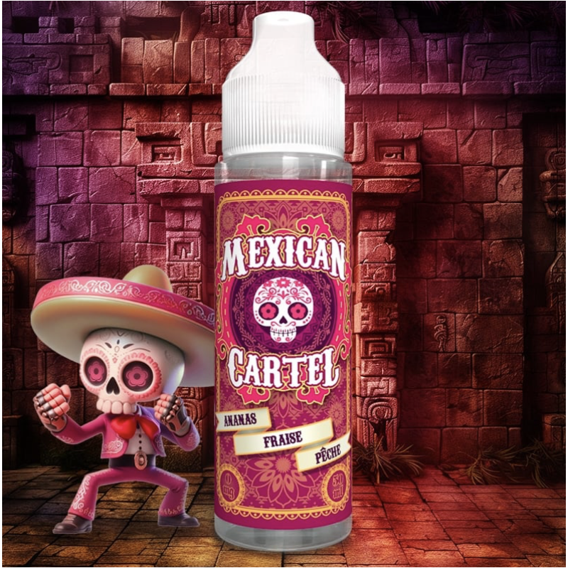 Mexican Cartel Ananas Fraise Pêche 50ml Mexican Cartel Ananas Fraise Pêche 50ml